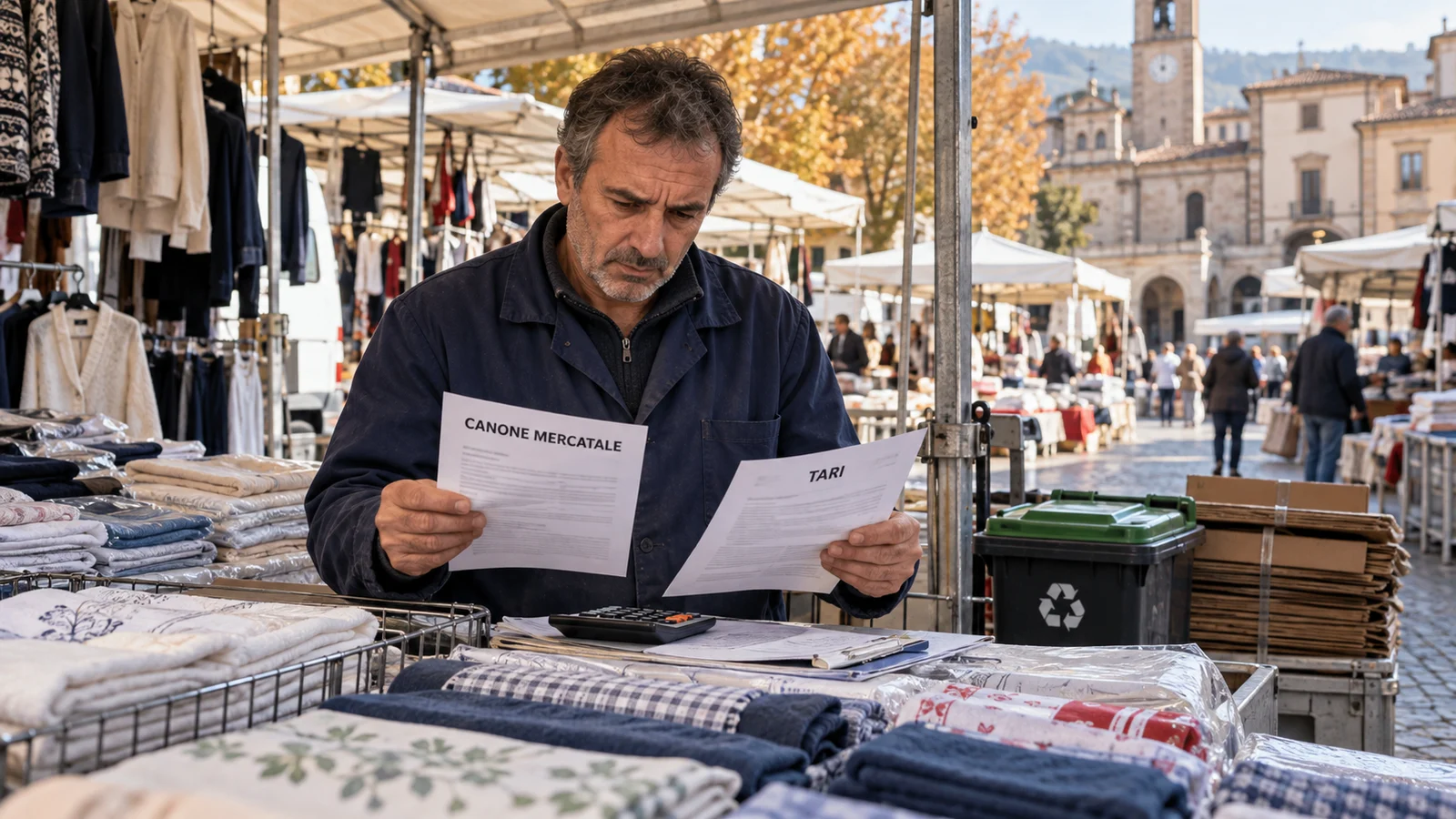 Pago già il canone mercatale: devo pagare anche la TARI del banco?