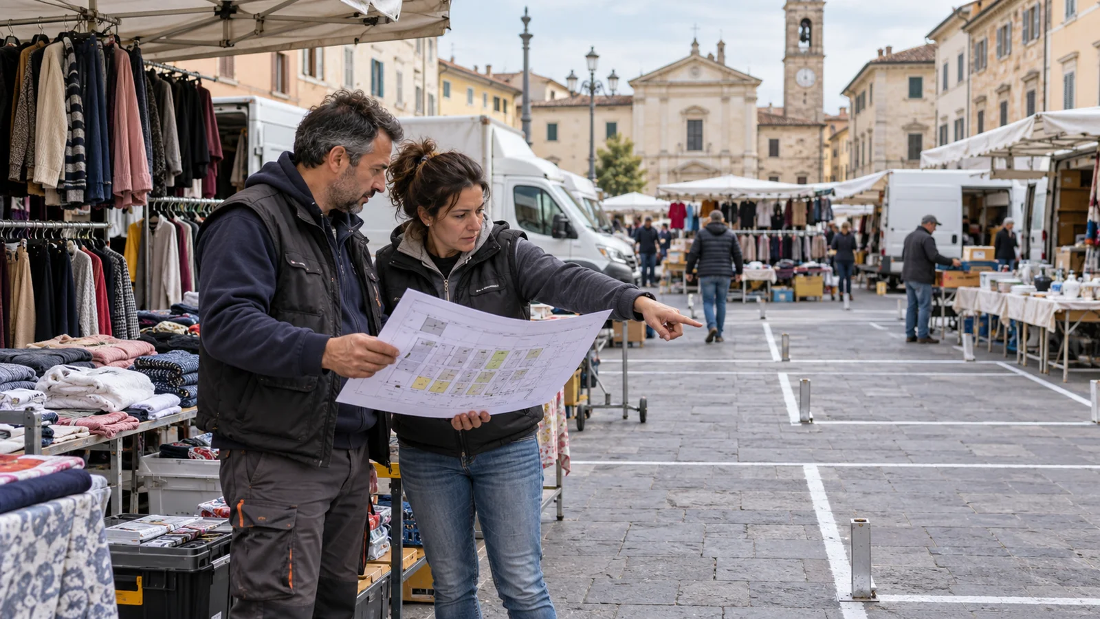 Il Comune sposta il mercato: come vengono riassegnati i posteggi?